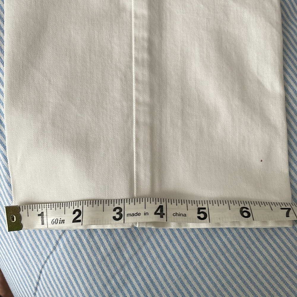 Ann Taylor White stretch chinos size 8P - Picture 11 of 13